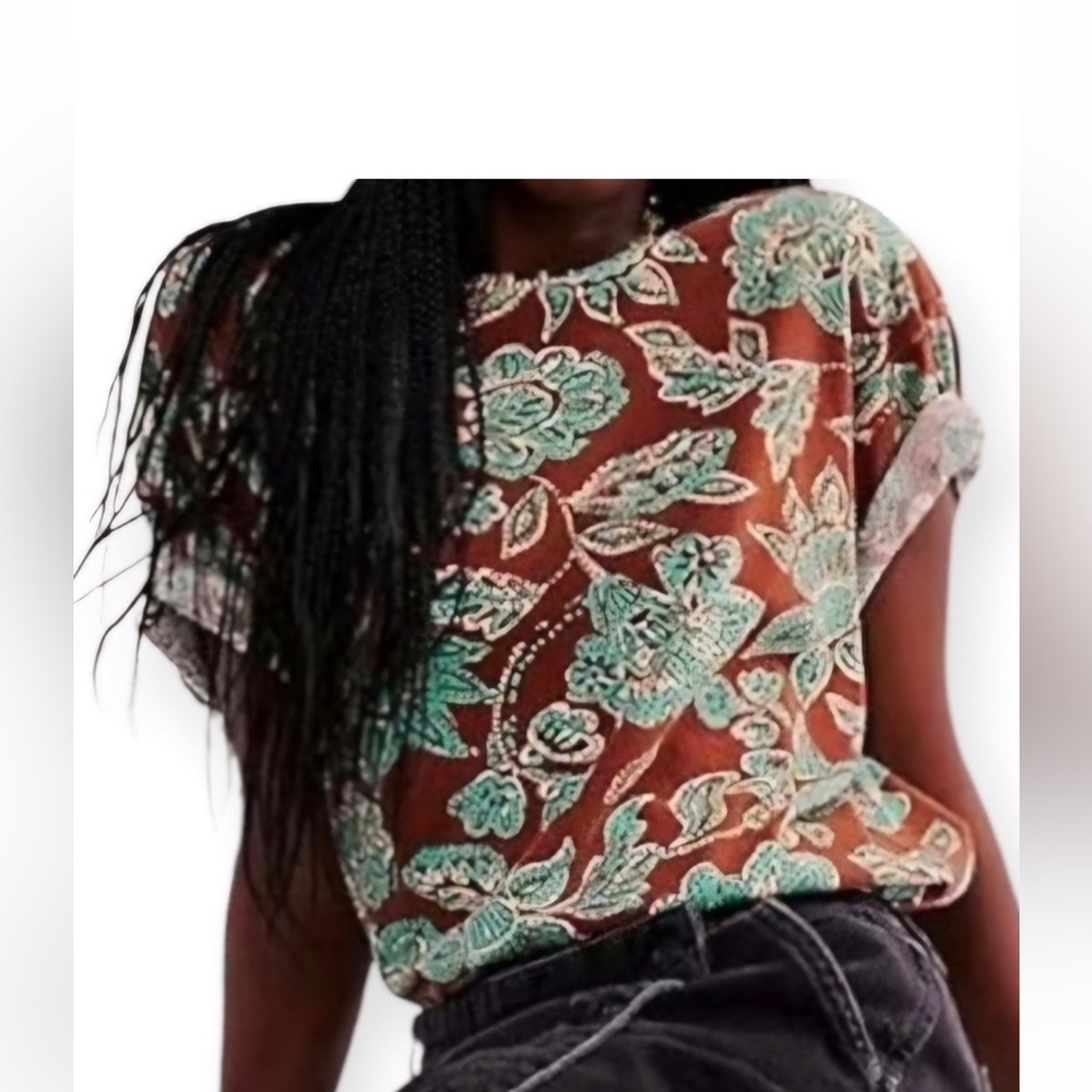 Free People We the free floral Nina tee